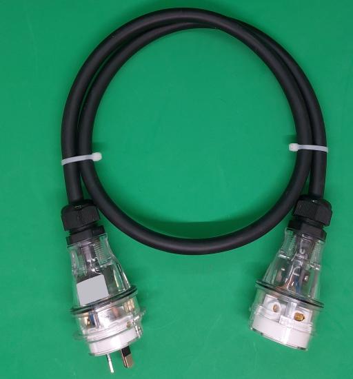  20 Amp, 240V 20m Single Phase  Extension Lead Rubber Insulated